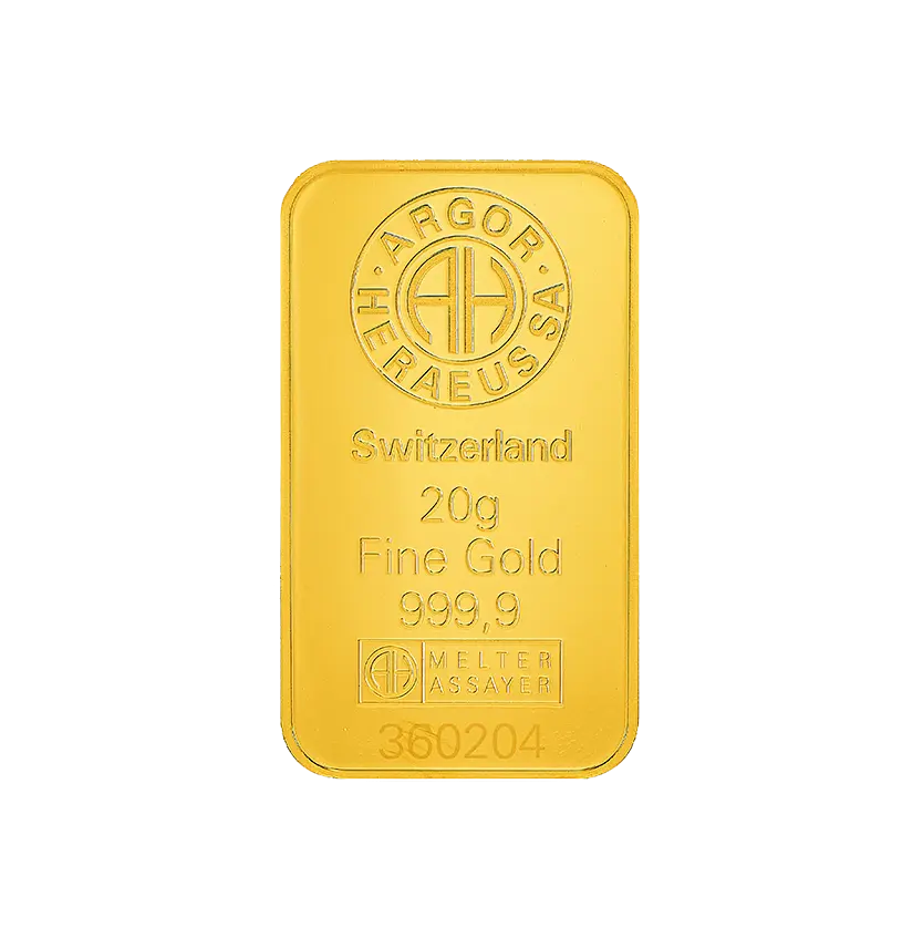 20g 9999 gold - 9999 千足金(瑞士)铸造金条 - 幻彩鐳射 Kinebar