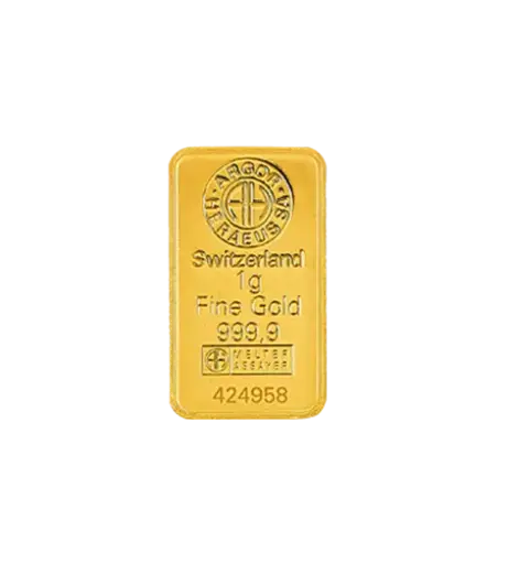 [1g_gold_Heraeus_Swiss_mint] 1g 克 9999 千足金(瑞士)鑄造金條